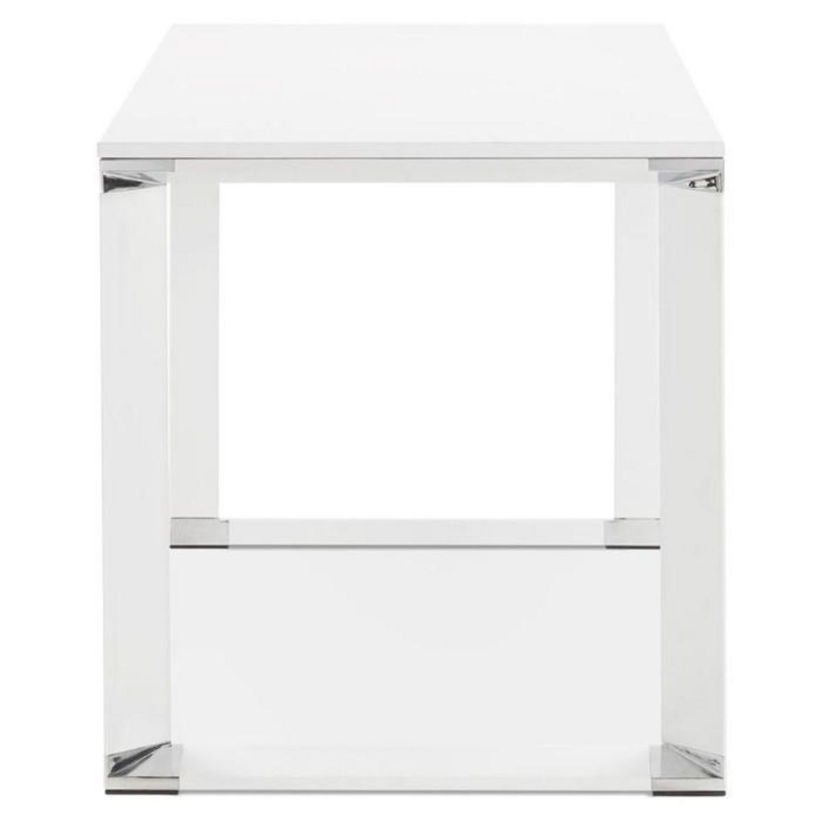 Paris Prix Bureau Design en Bois & Métal  Lumio  140cm Blanc