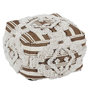 Voir la diapositive 1 : Paris Prix Pouf en Tissu Macramé  Tougan  60cm Marron