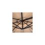 Voir la diapositive 3 : KZ GARDEN Parasol de Jardin Inclinable Ø300cm Design Sable et Bordure Marron - Parasol déporté Toile Polyester Anti UV KZ GARDEN