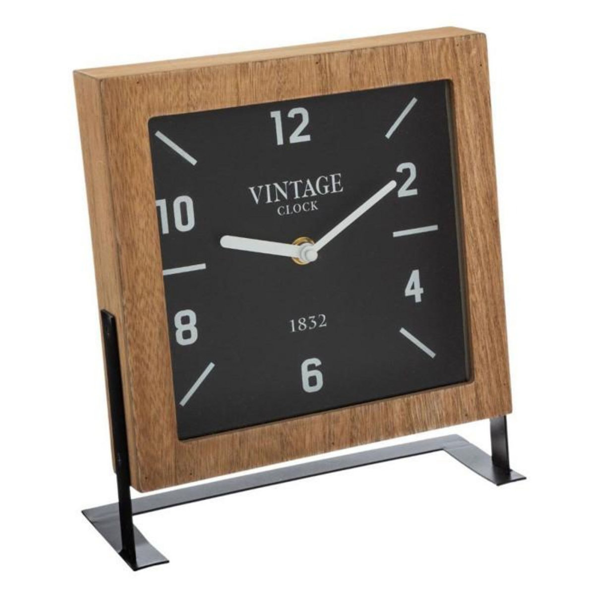 ATMOSPHERA Pendule à Poser Silencieuse  Pauline  23cm Naturel