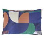 ATMOSPHERA Coussin en Jacquard  Flow  38x58cm Bleu Indigo