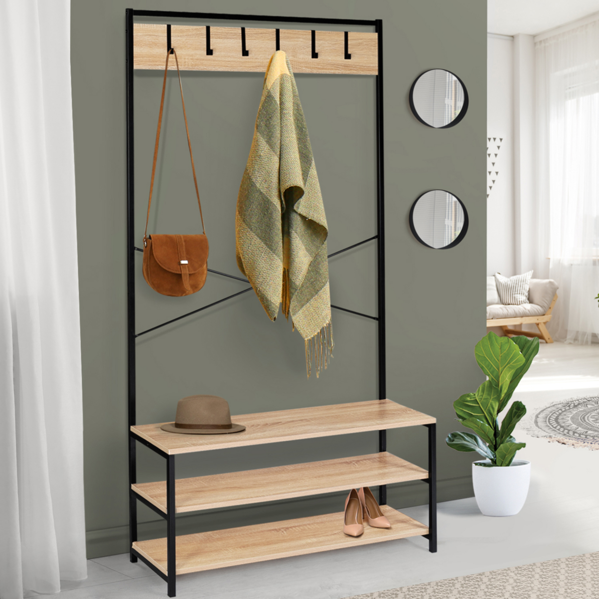 ID MARKET Vestiaire d'entrée DETROIT design industriel