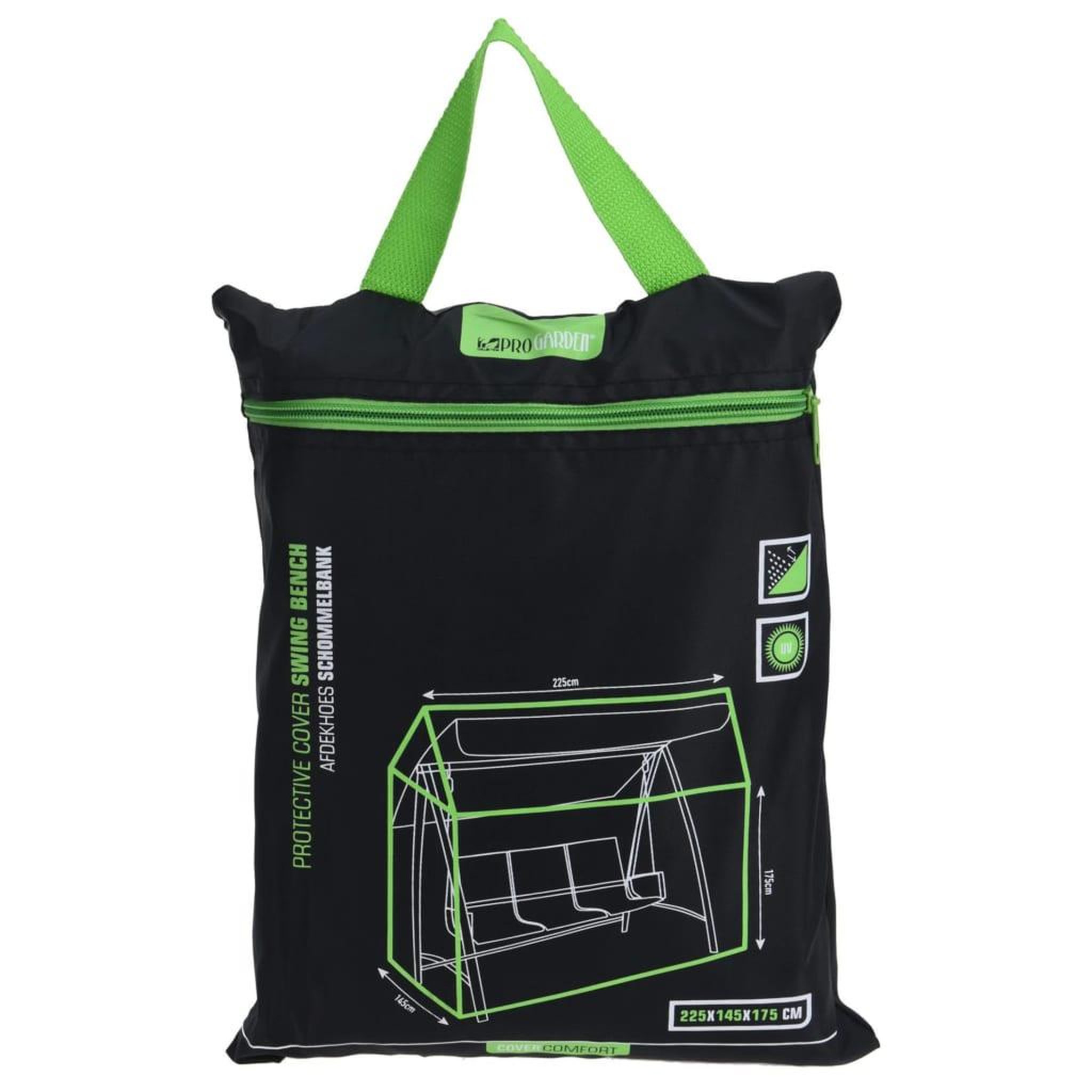 Voir la diapositive 1 : ProGarden ProGarden Housse pour balancelle 225x145x175 cm Noir