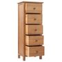 Voir la diapositive 4 : VIDAXL Commode haute 45x32x110 cm Bois de chene massif