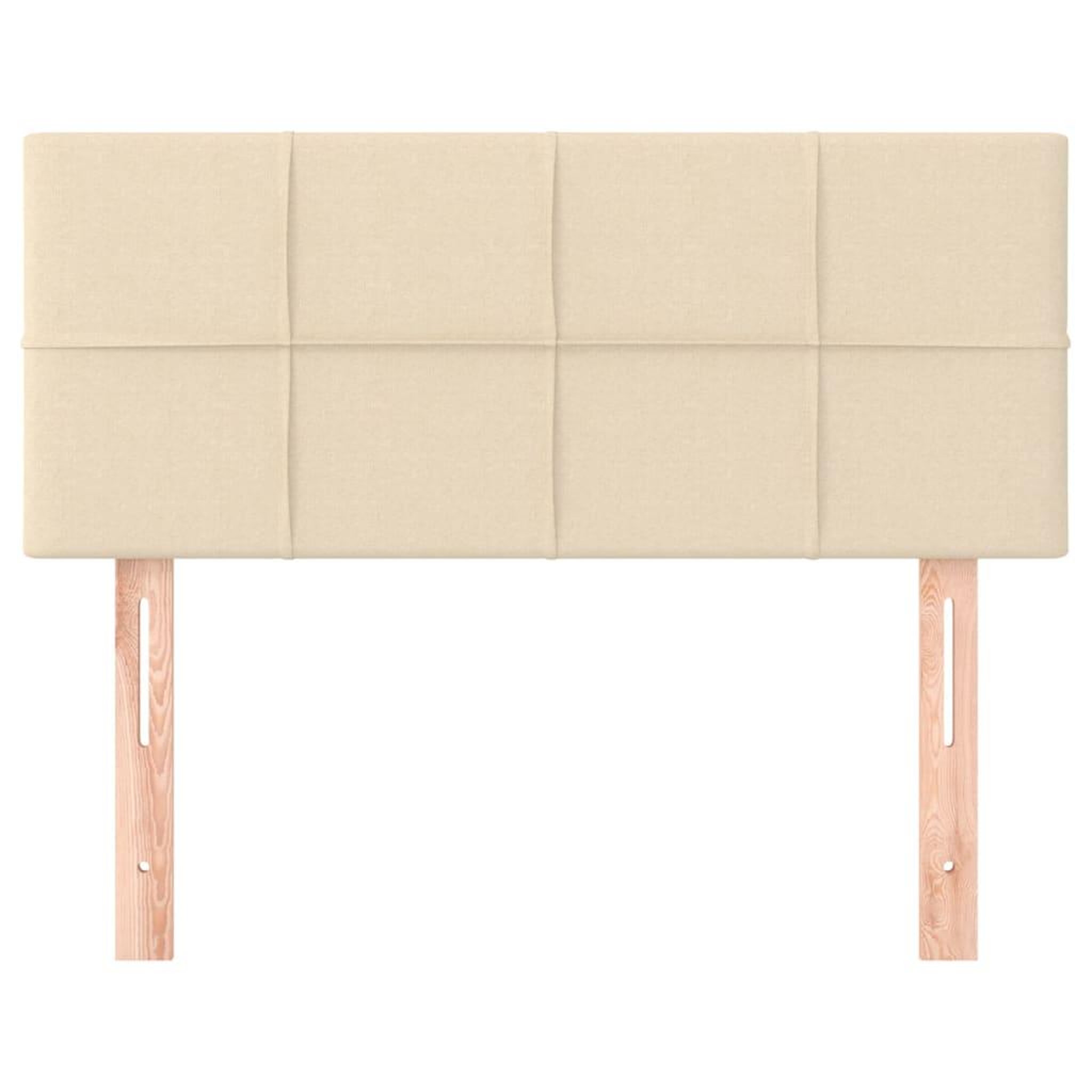 Voir la diapositive 3 : VIDAXL Tete de lit Creme 80x5x78/88 cm Tissu
