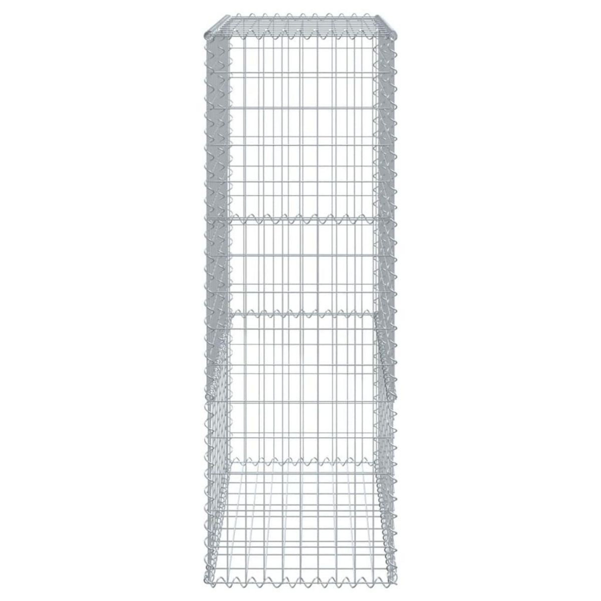 VIDAXL Panier gabion avec couvercle 300x50x150 cm fer galvanise