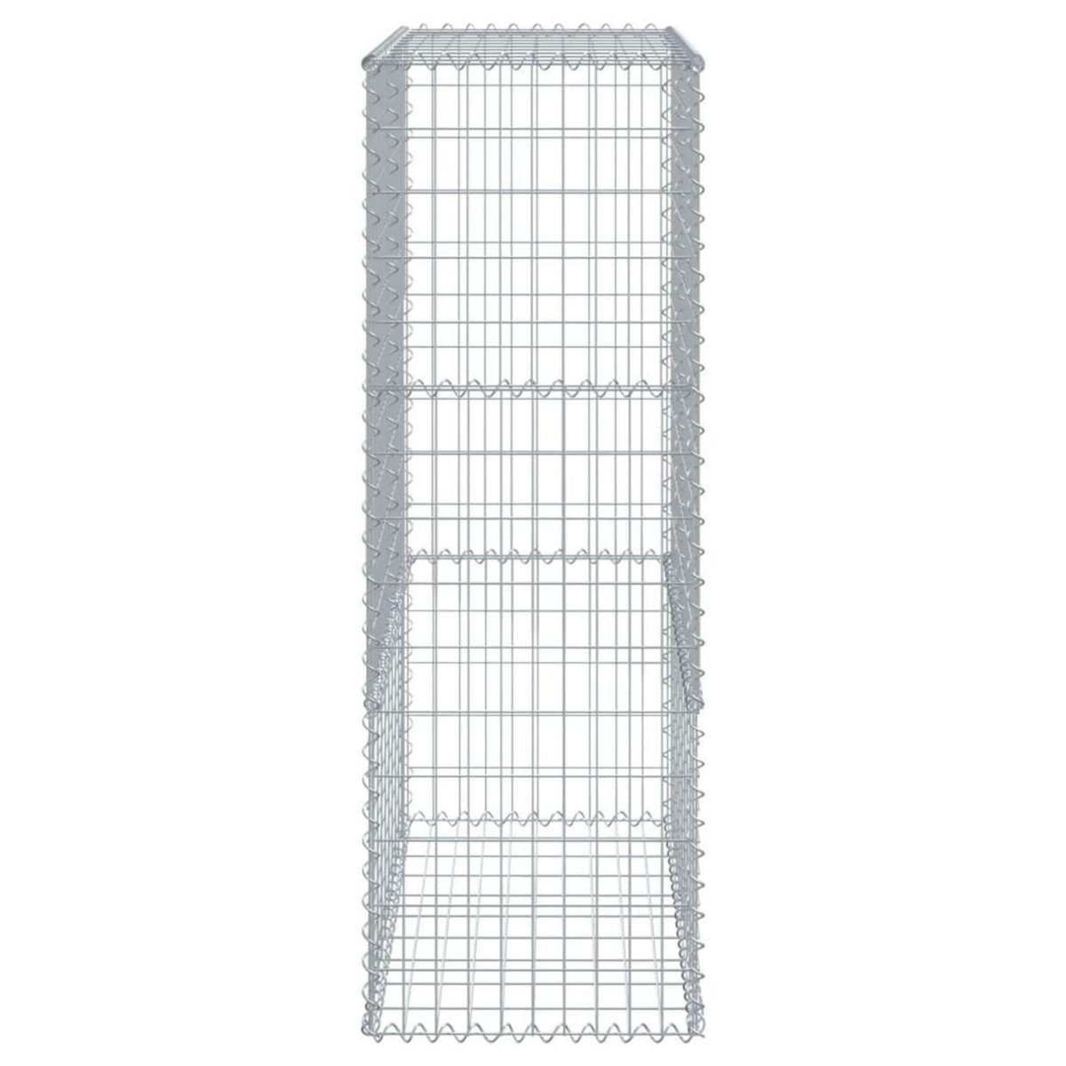 VIDAXL Panier gabion avec couvercle 300x50x150 cm fer galvanise