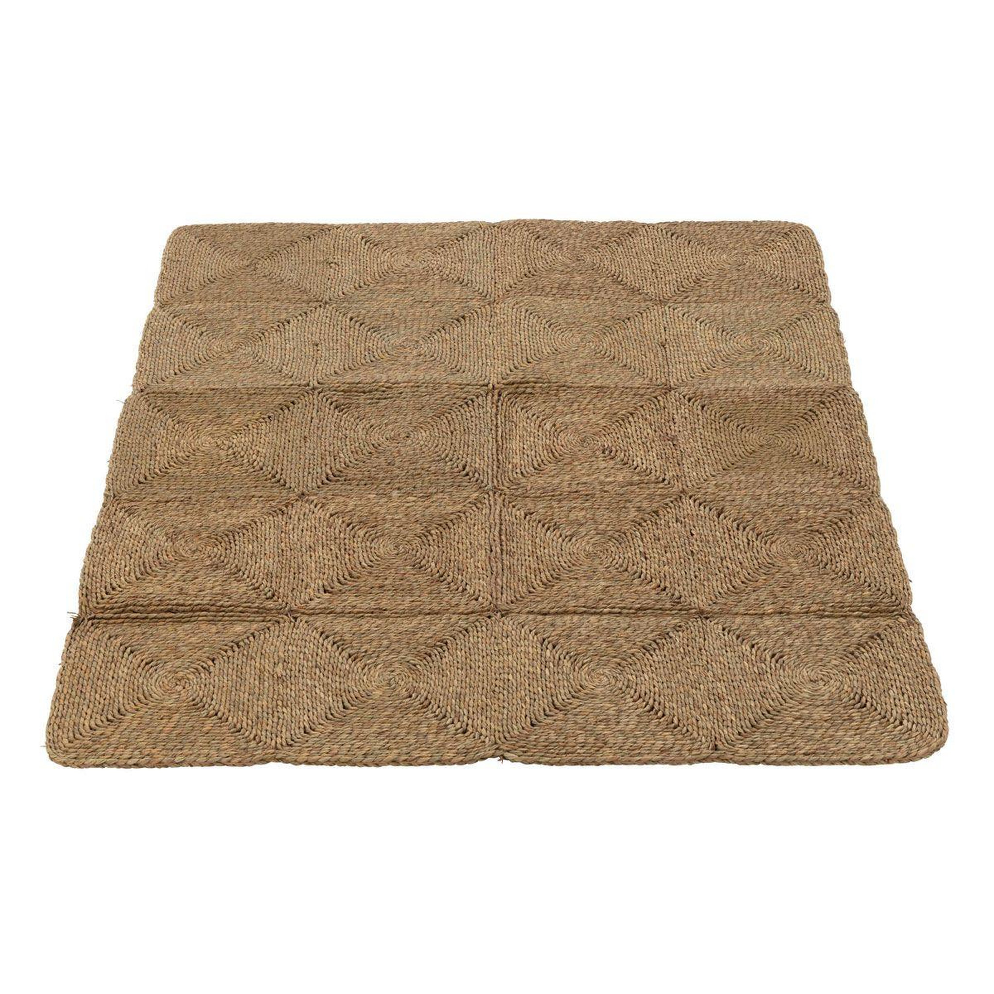 J-LINE Tapis déco  cordes tissées  122x153cm naturel