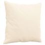 Voir la diapositive 3 : VIDAXL Coussins decoratifs lot de 2 Creme 40x40 cm Velours