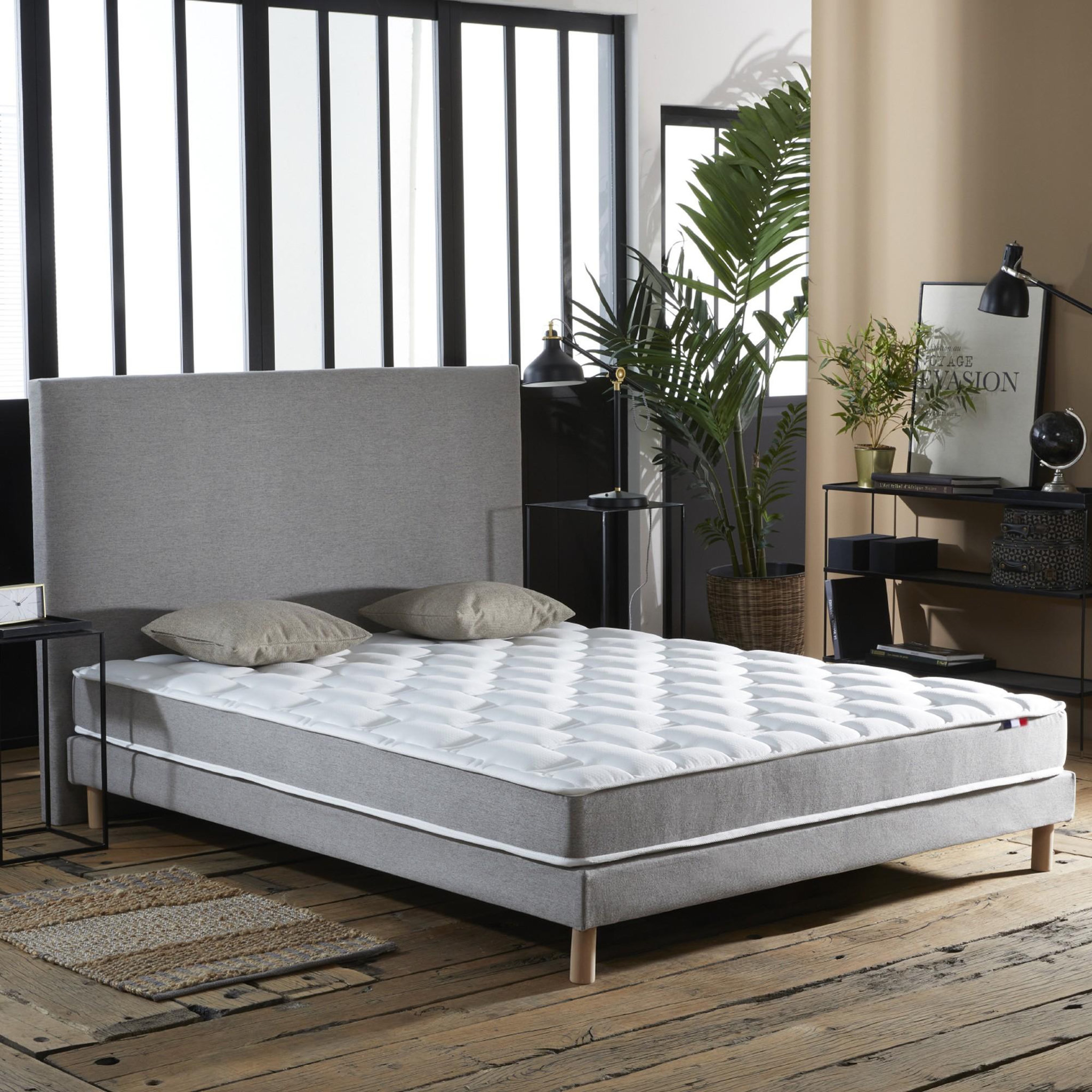 Voir la diapositive 2 : IDLITERIE Matelas à mémoire de forme DIMAIME avec soutien ferme, fabriqué en France
