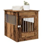 VIDAXL Meuble de cage chiens vieux bois 64,5x80x71cm bois d ingénierie