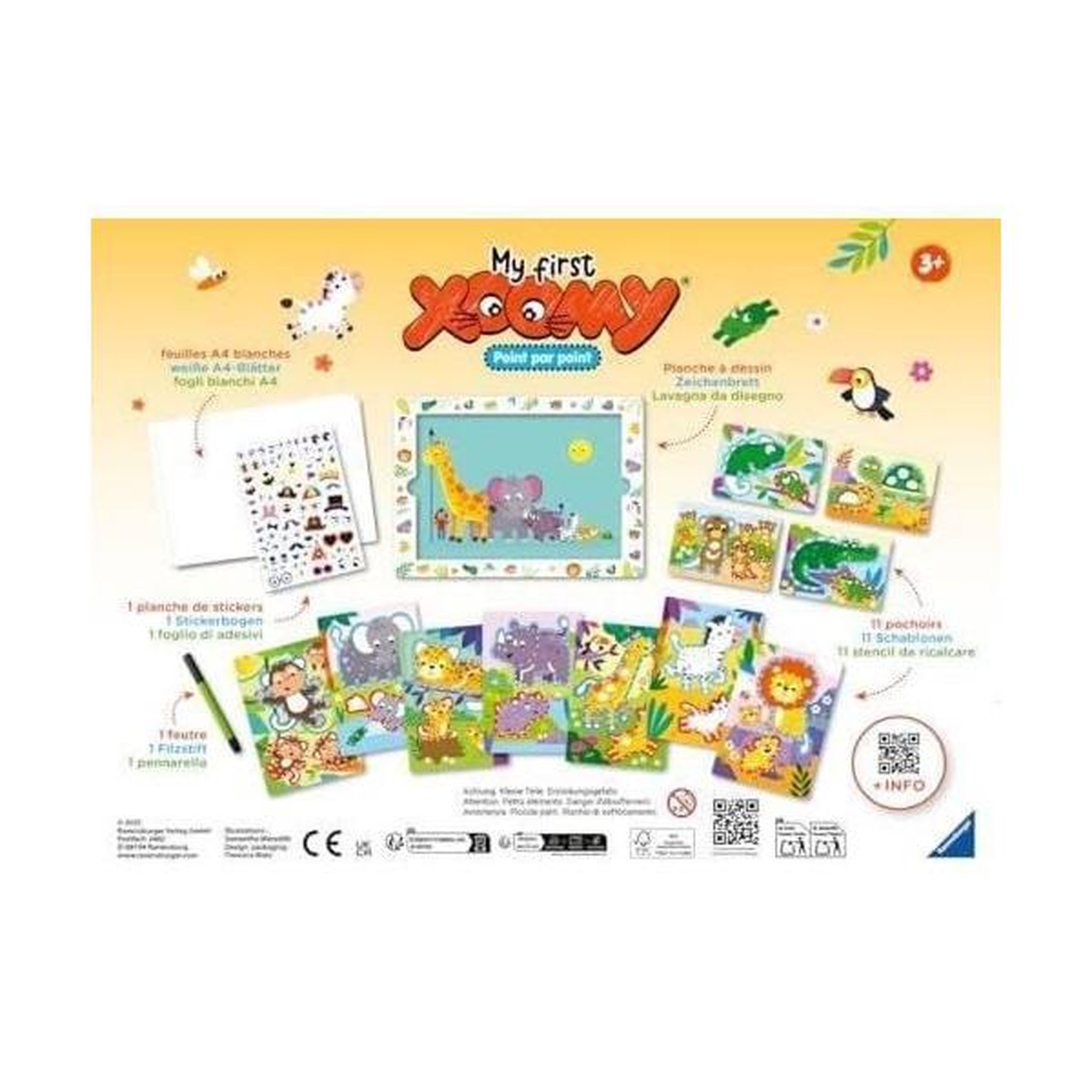 Voir la diapositive 4 : RAVENSBURGER My First Xoomy, Point par Point, Mes premiers dessins, Dessin, Loisir créatif, Des 3 ans, 23752, Ravensburger