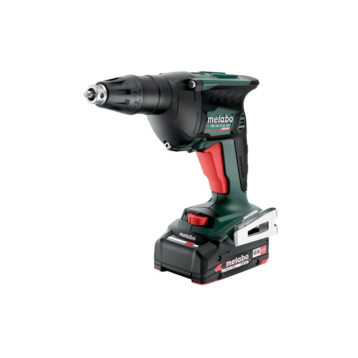 METABO SAS Coffret Visseuse 18 V sans fil TBS 18 LTX BL 5000 2 x 2,0 Ah Li-Power, SC 30