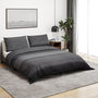 Voir la diapositive 1 : VIDAXL Ensemble de housse de couette gris fonce 140x200 cm Coton