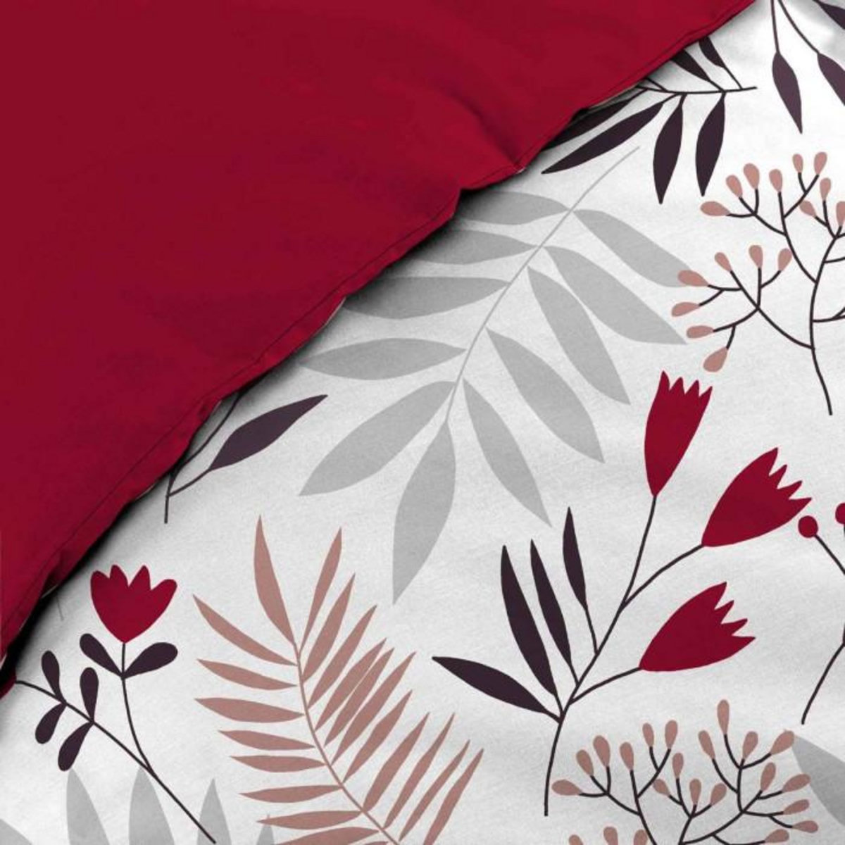 Paris Prix Parure de Lit 3 Pièces  Clémence  240x220cm Blanc