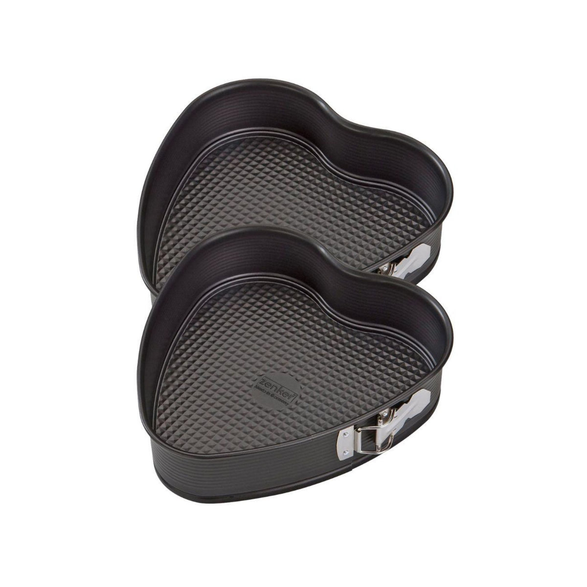 ZENKER Ensemble de 2 Moules à gâteau cœur avec charnière 27 x 25 cm Zenker Special Creative