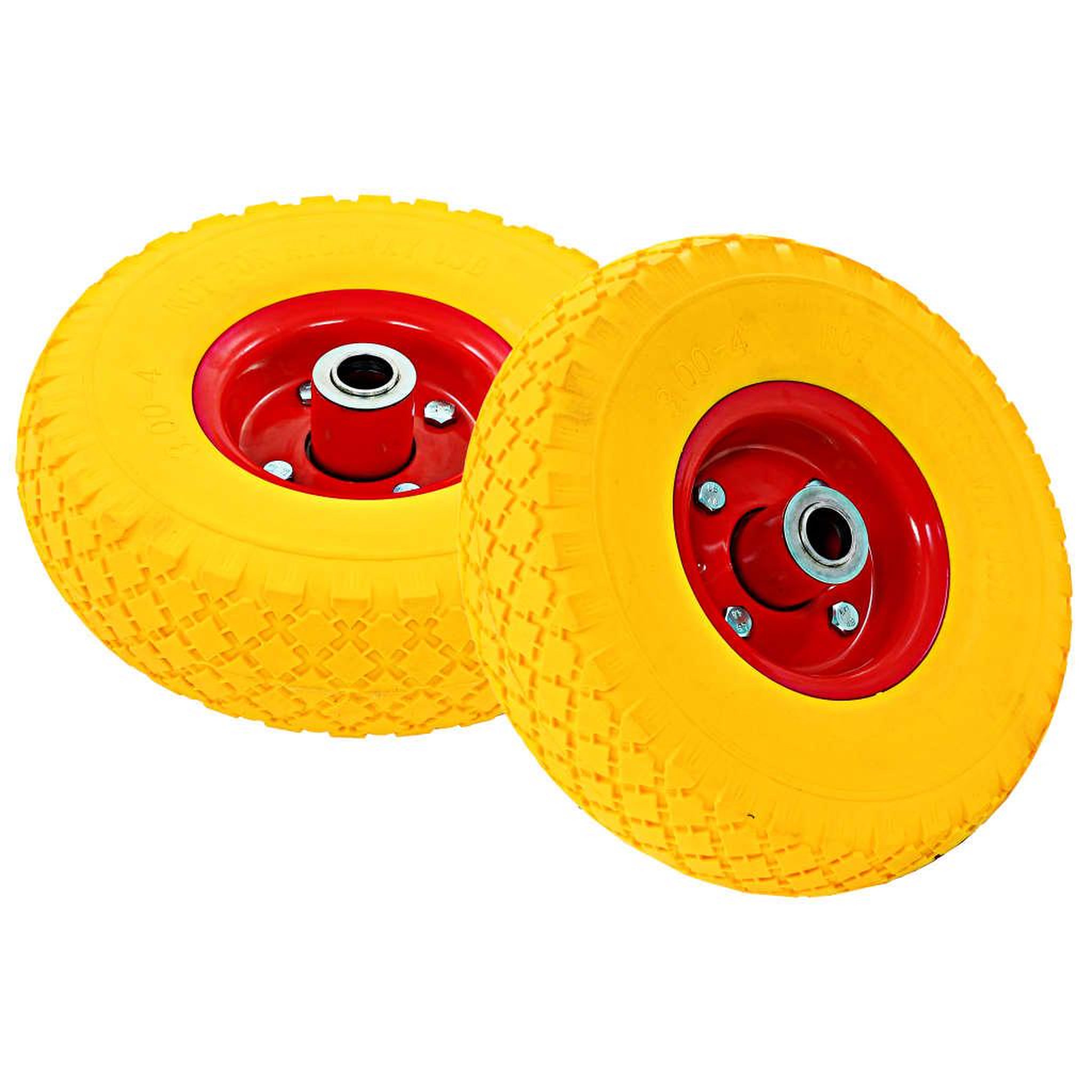 Voir la diapositive 2 : VIDAXL Roues de diable 4 pcs PU solide 3.00-4 (245x82)