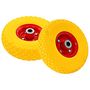 Voir la diapositive 2 : VIDAXL Roues de diable 4 pcs PU solide 3.00-4 (245x82)