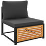 Voir la diapositive 5 : VIDAXL Salon de jardin avec coussins 7 pcs bois massif d'acacia