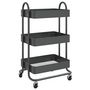 Voir la diapositive 2 : VIDAXL Chariot a 3 niveaux Anthracite 43x34x79 cm Acier