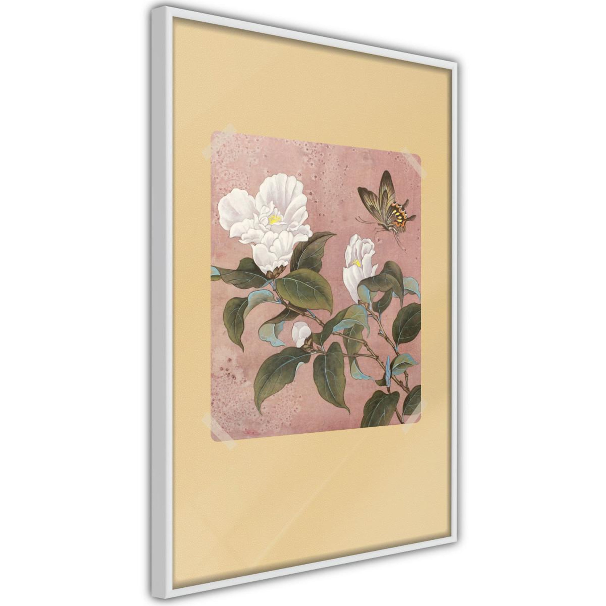Paris Prix Affiche Murale Encadrée  Rhododendron and Butterfly