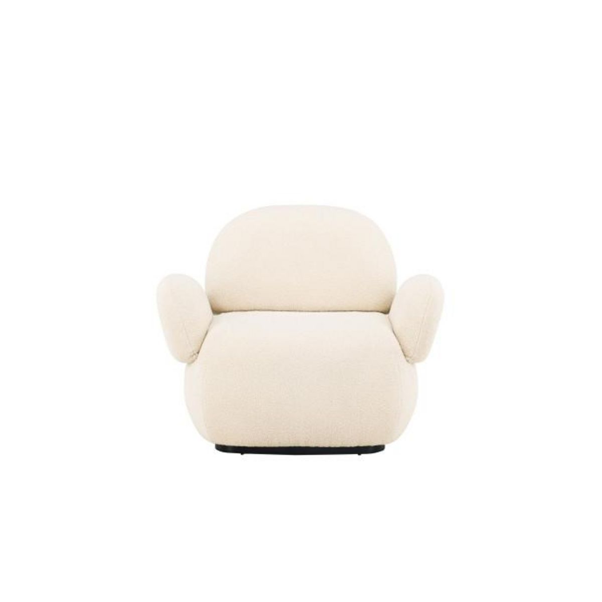 Paris Prix Fauteuil Design Chenille  Sevilla  105cm Beige