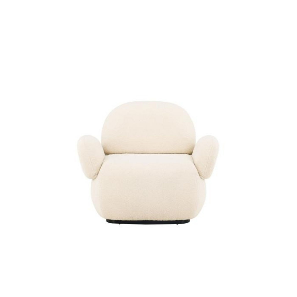 Paris Prix Fauteuil Design Chenille  Sevilla  105cm Beige