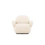 Voir la diapositive 4 : Paris Prix Fauteuil Design Chenille  Sevilla  105cm Beige