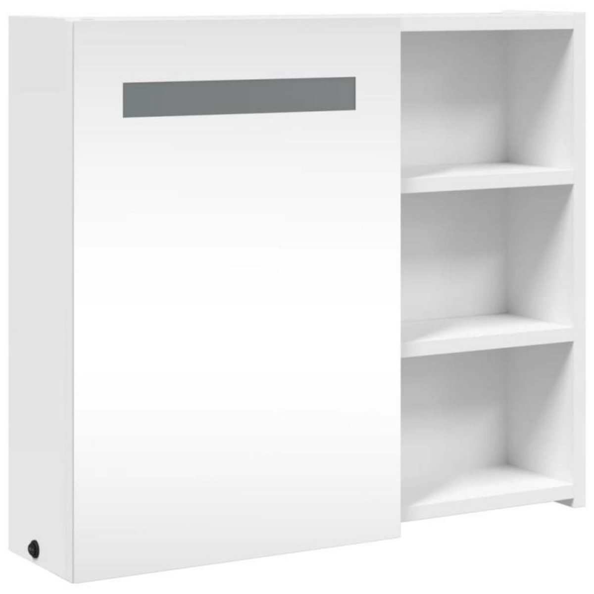 VIDAXL Armoire de salle de bain à miroir avec LED blanc 60x13x52 cm