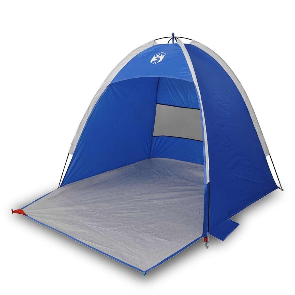 VIDAXL Tente de plage 3 personnes bleu azure impermeable