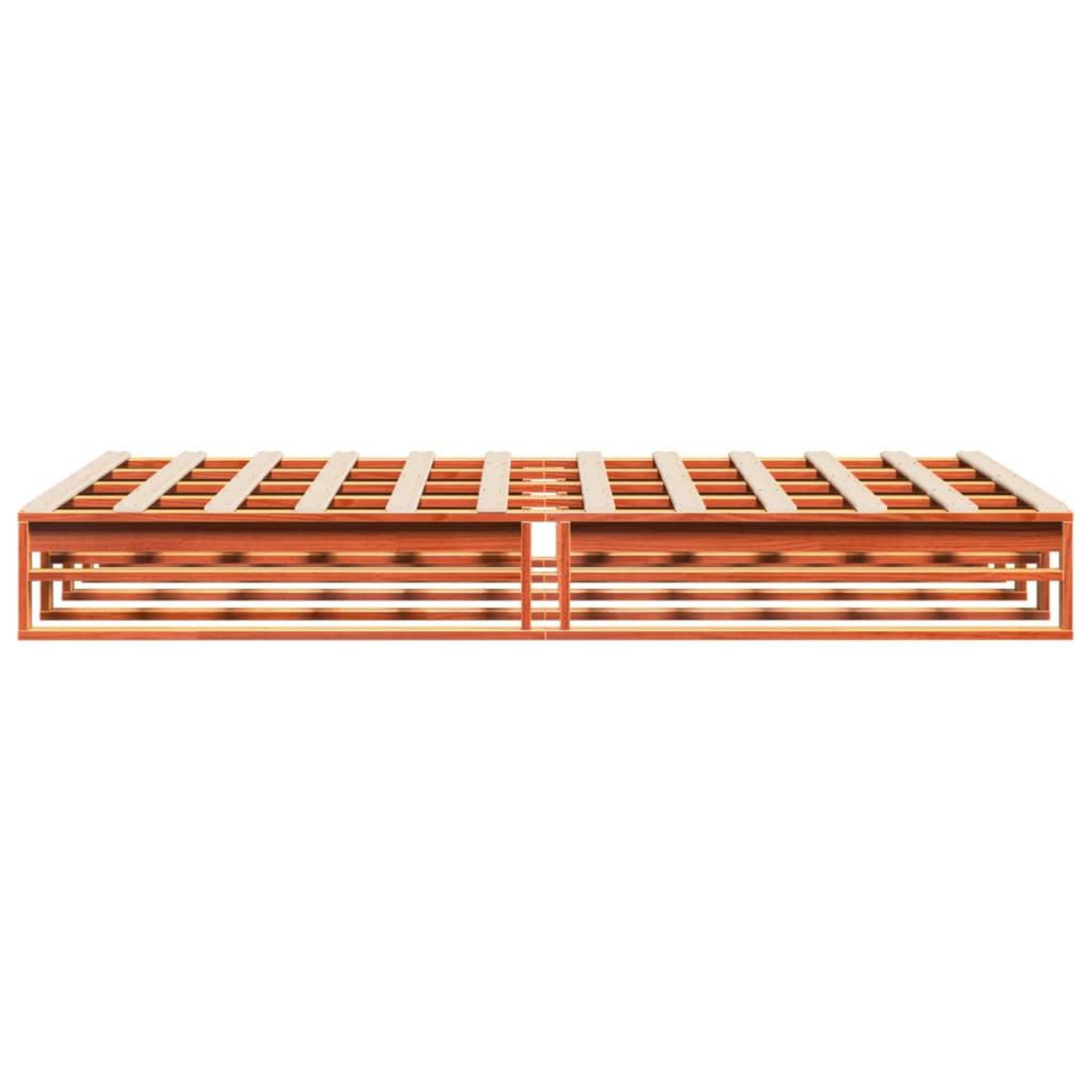 Voir la diapositive 5 : VIDAXL Cadre de lit sans matelas cire marron 140x190cm bois pin massif
