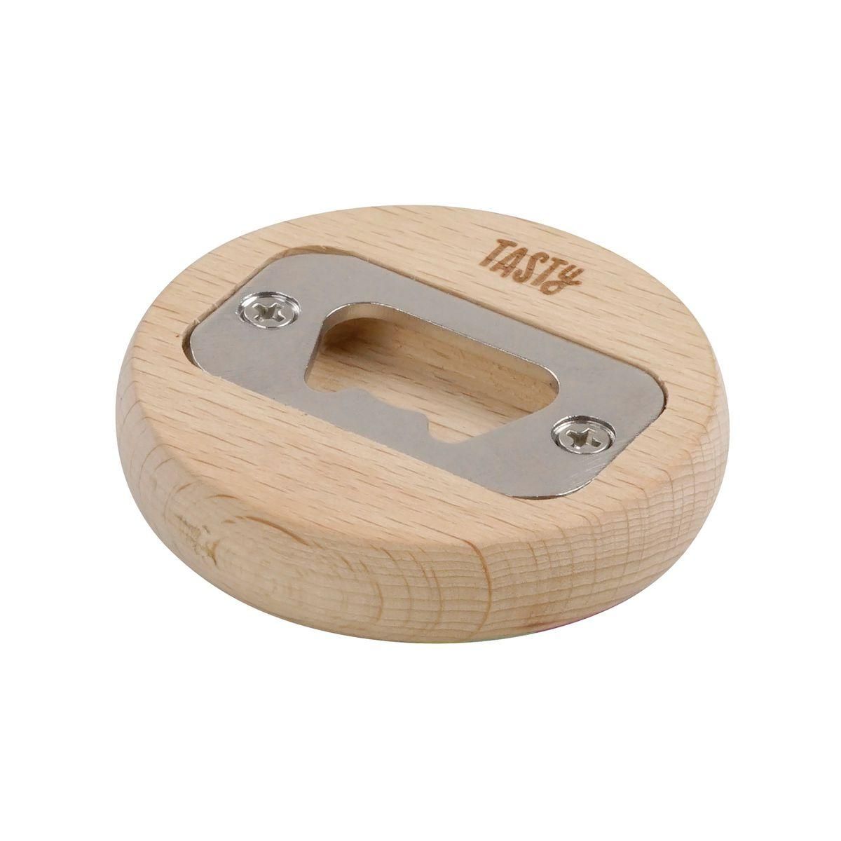 TASTY Décapsuleur rond en bois 6 cm Tasty Green