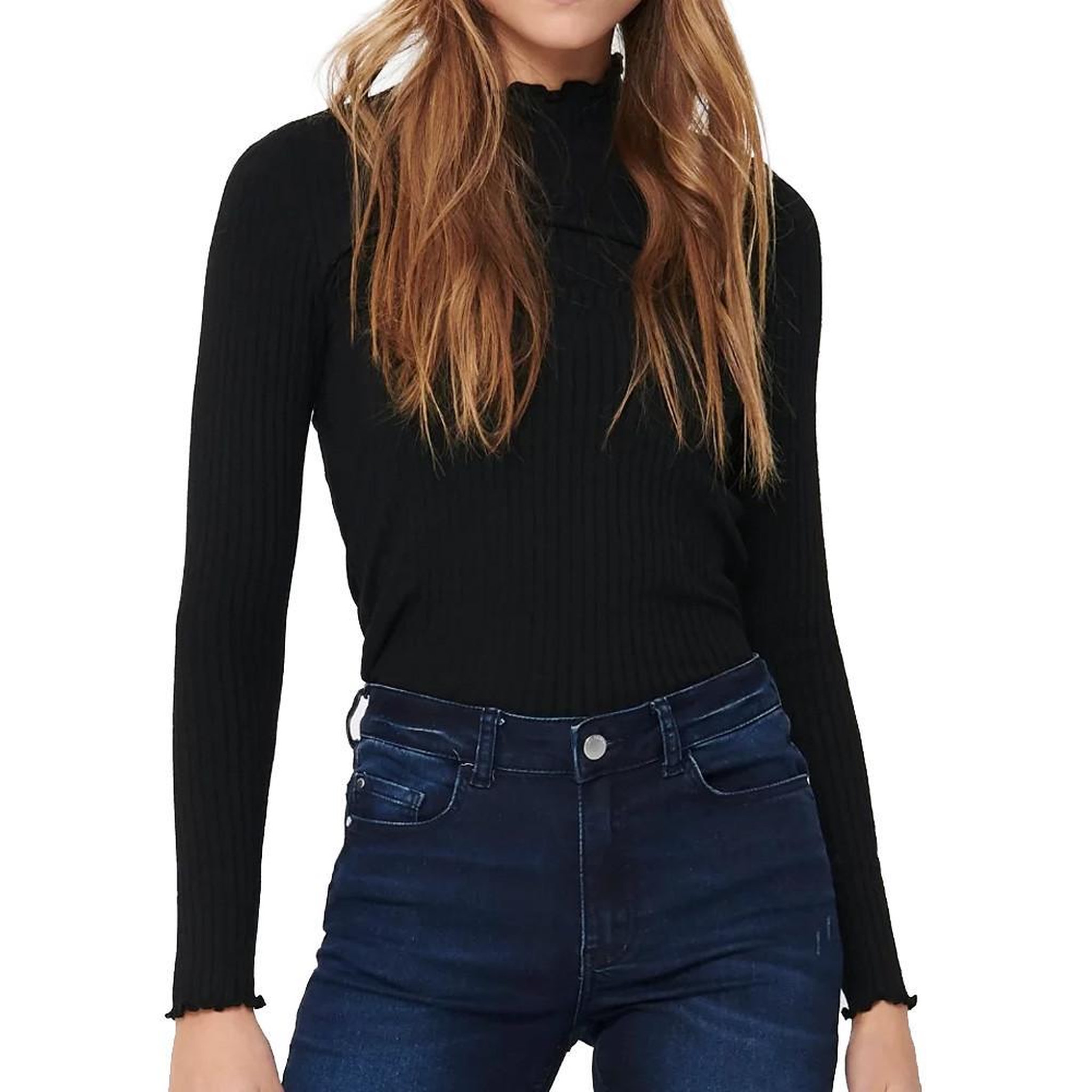 JACQUELINE DE YONG T-shirt Noir Femme JDY Fransiska. Coloris disponibles : Noir