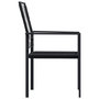 Voir la diapositive 4 : VIDAXL Chaises de jardin lot de 2 Rotin PVC Noir