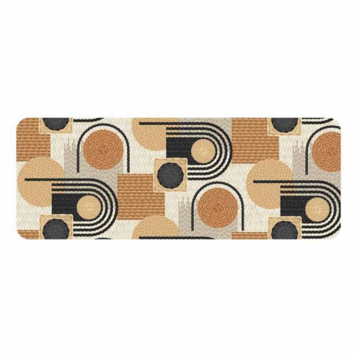 Paris Prix Tapis Déco Imprimé  Rondipop  45x120cm Noir