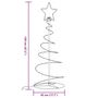 Voir la diapositive 6 : VIDAXL Sapin de Noël a LED 80 LED blanc chaud 120 cm