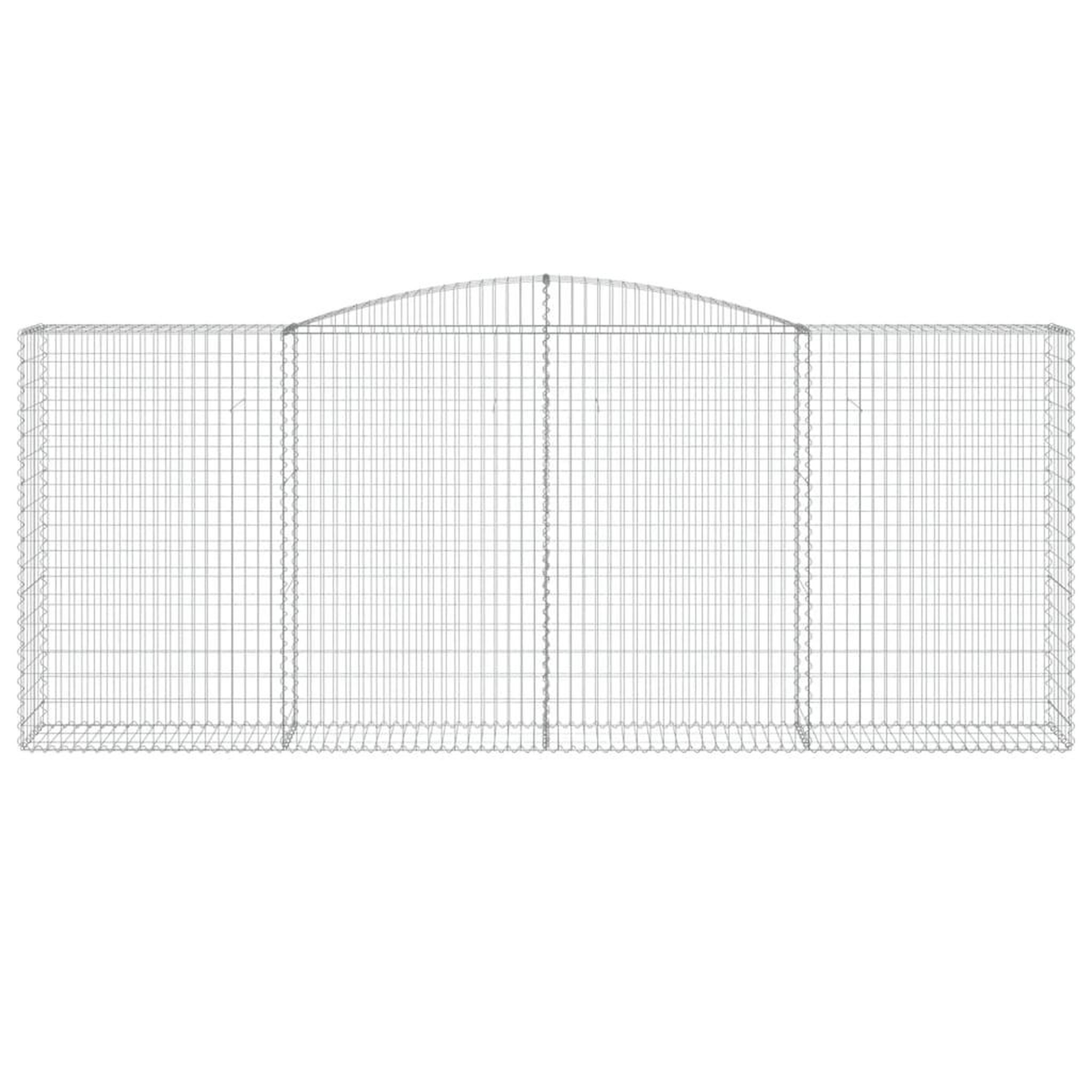 Voir la diapositive 4 : VIDAXL Paniers a gabions arques 10 pcs 400x50x160/180 cm fer galvanise