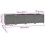 Voir la diapositive 6 : VIDAXL Lit sureleve gris clair 160x40x38 cm Polypropylene