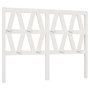 Voir la diapositive 2 : VIDAXL Tete de lit Blanc 146x4x100 cm Bois massif de pin