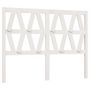 Voir la diapositive 2 : VIDAXL Tete de lit Blanc 146x4x100 cm Bois massif de pin