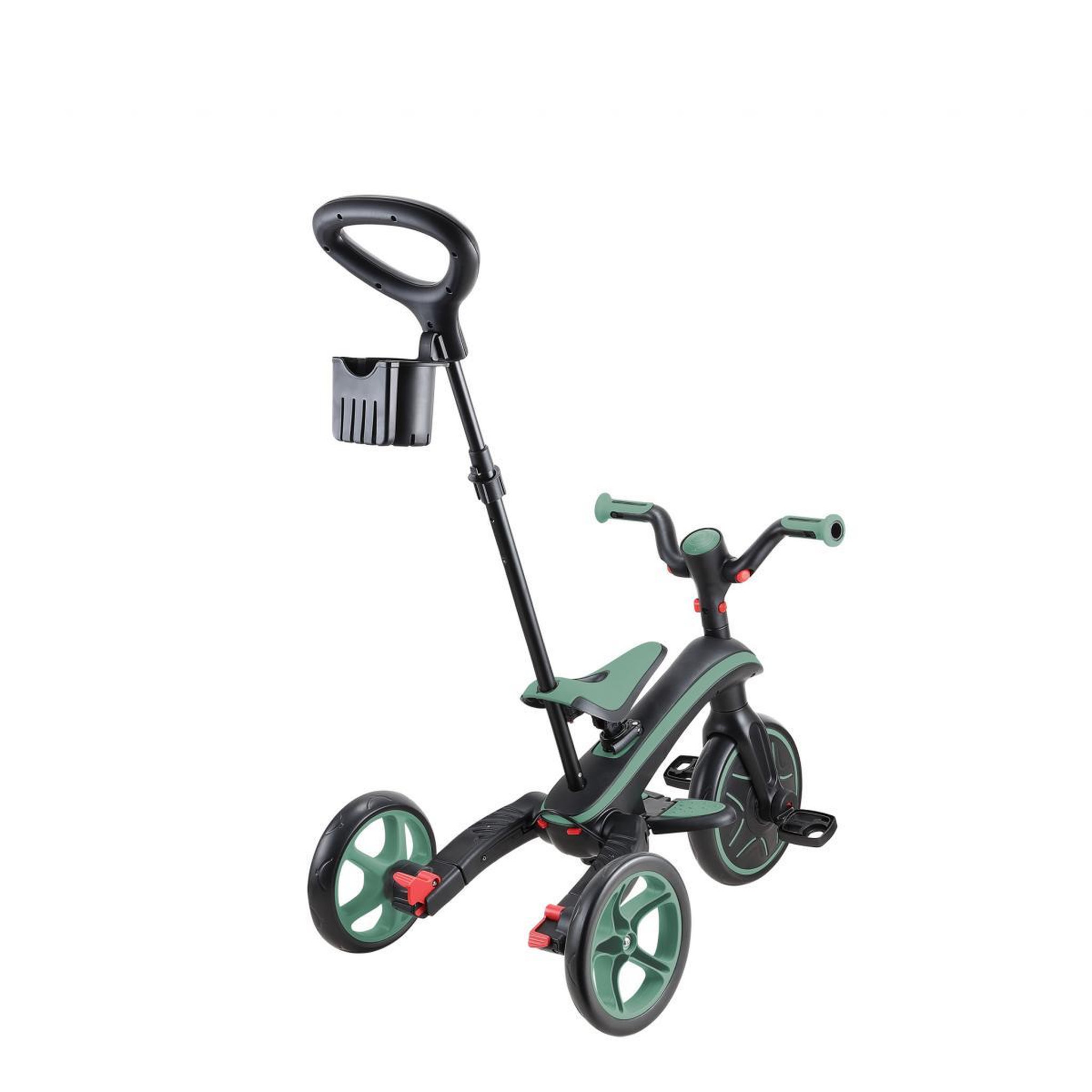 Voir la diapositive 2 : Globber Tricycle Trike Explorer Foldable 4 En 1 olive