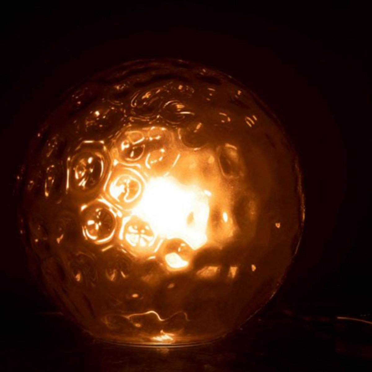 Paris Prix Lampe à Poser en Verre Design  Bollie  25cm Gris