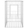Voir la diapositive 4 : VIDAXL Poteaux a panier de gabion 2 pcs 40x40x60 cm Fer