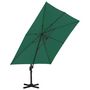 Voir la diapositive 3 : VIDAXL Parasol de jardin en porte-a-faux et poteau en aluminium vert