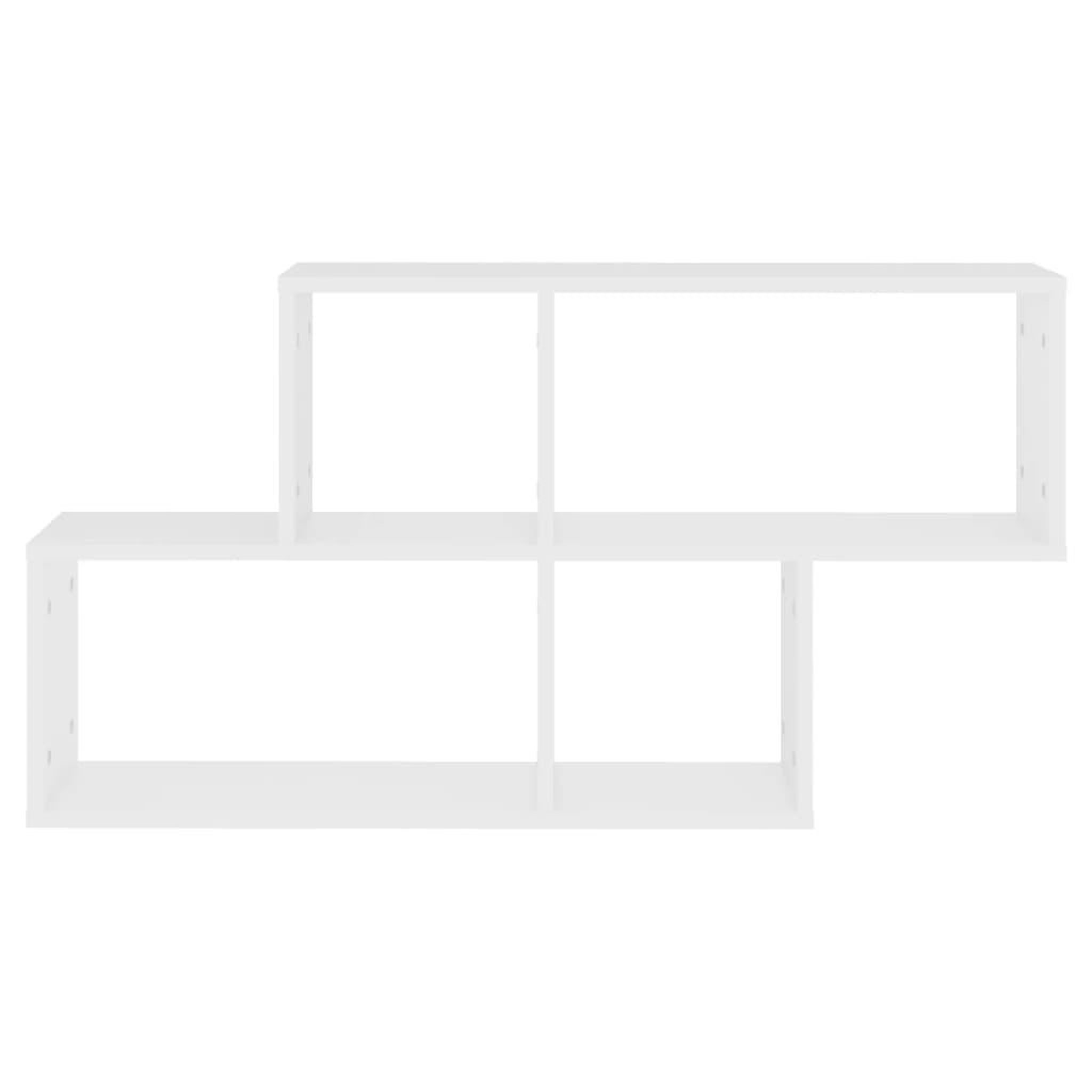 Voir la diapositive 4 : VIDAXL Etagere murale Blanc 100x18x53 cm Bois d'ingenierie
