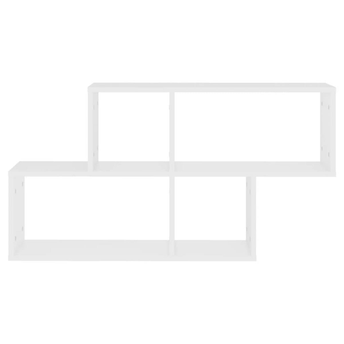 VIDAXL Etagere murale Blanc 100x18x53 cm Bois d'ingenierie