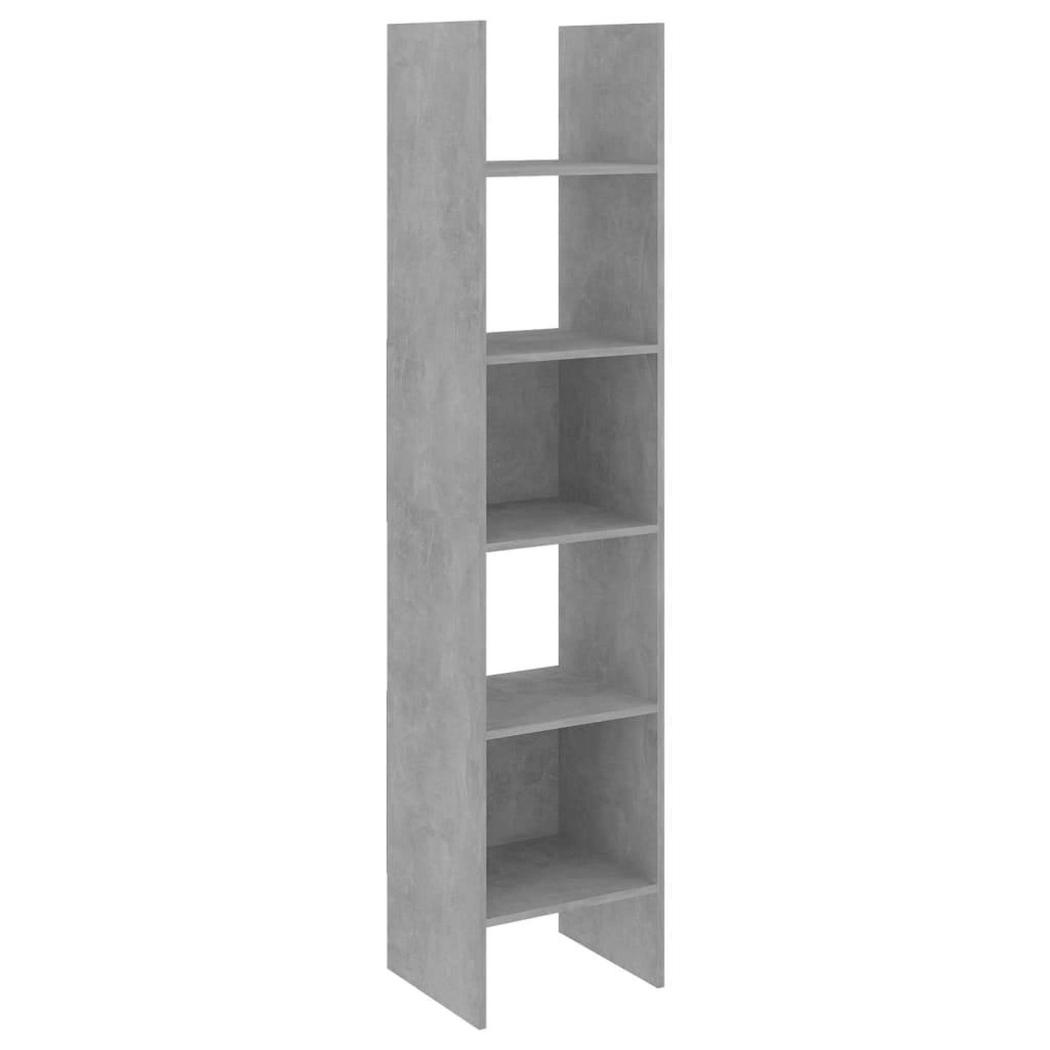 Voir la diapositive 2 : VIDAXL Bibliotheque Gris beton 40x35x180 cm Bois d'ingenierie