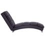 Voir la diapositive 3 : VIDAXL Chaise longue Marron Similicuir