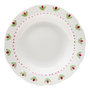 Voir la diapositive 1 : SECRET DE GOURMET Lot de 6 Assiettes Creuses  Fleur de Rose  23cm Multicolore