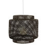 Voir la diapositive 1 : ATMOSPHERA Lampe Suspension Bambou  Liby  40cm Noir
